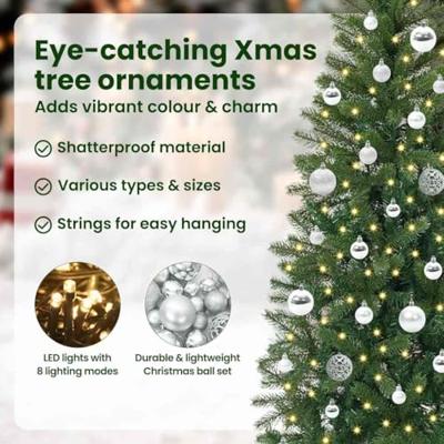 Kunstkerstboom met 150 LED met standaard Groen 150 cm PE en PVC