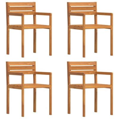 Tuinstoelen 4 stuks 50x53x80 cm massief acaciahout Tuinstoelen 4 stuks 50x53x80 cm massief acaciahout