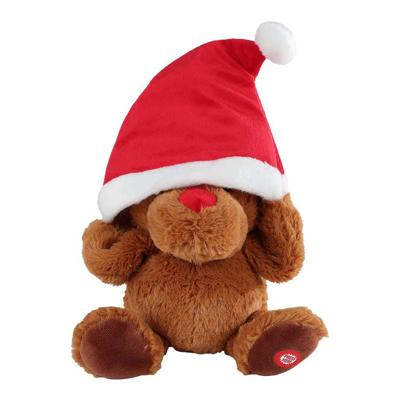 Take me Home Dansend Rendier Knuffel + Kerstmuts + Muziek