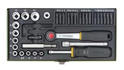 PROXXON dopsleutel set screw set 1/4" (39-tlg.)