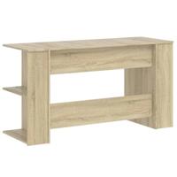 Bureau 140x50x75 cm bewerkt hout sonoma eikenkleurig - thumbnail