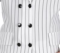 Gangster Krijtpak Heren Budget Wit - thumbnail