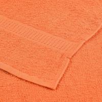 VidaXL Douchehanddoeken 10 st 70x140 cm 360 g/m² 100% katoen oranje - thumbnail