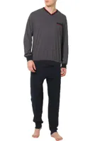 Gotzburg Pyjama met V-hals blauw - thumbnail
