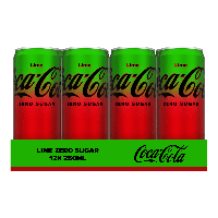 Coca Cola zero sugar lime blik (12x 250 ml) - thumbnail