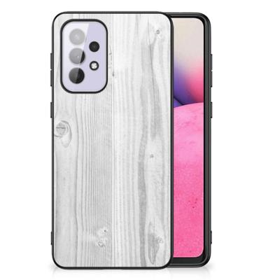 Samsung Galaxy A33 5G Houten Print Telefoonhoesje White Wood Samsung Galaxy A33 5G Houten Print Telefoonhoesje White Wood