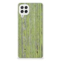 Samsung Galaxy A22 4G | M22 | Bumper Hoesje | Green Wood - thumbnail