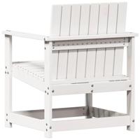 3-delige Loungeset massief grenenhout wit - thumbnail