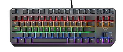 Gaming Keyboard Trust 24407 Zwart Qwerty Spaans