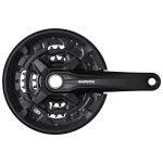 Crankstel 3 x 9 speed Shimano FC-MT210-3 met 175mm crankarm 44-32-22T - zwart