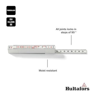 Hultafors Duimstok G 59 1m | 10-delig | Wit - HU200364 Hultafors Duimstok G 59 1m | 10-delig | Wit - HU200364
