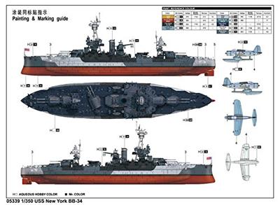 Trumpeter 1/350 USS New York BB-34 Trumpeter 1/350 USS New York BB-34