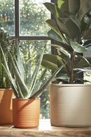 Mica Decorations Momo Bloempot - 28x28x25 cm - Terracotta - Lichtbruin - thumbnail