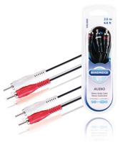 Bandridge val4202 stereo audiokabel 2x rca male - 2x rca male 2.00 m zwart - thumbnail