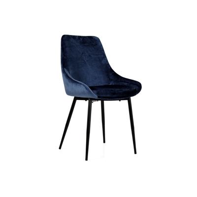 Tenzo eetkamerstoel Lex (2 stuks) - velvet - donkerblauw