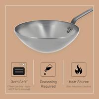 DE BUYER - Mineral B Element en Tole - Wokpan 28cm - thumbnail