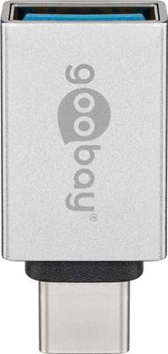 USB 3.2 GEN 1 (USB3.0) USB-C stekker - USB-A (F) naar USB-C (M) - 5Gbit/s - USB adapter - Zilver