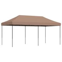 VidaXL Partytent inklapbaar pop-up 580x292x315 cm bruin - thumbnail