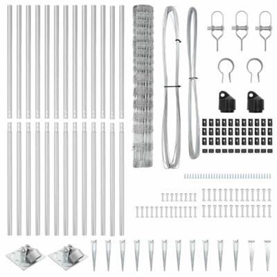 Weidehekwerk Zilver 25 x 1.2 m Gegalvaniseerd staal