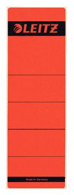 Leitz rugetiketten, zelfklevend, ft 6,1 x 19,1 cm, pak van 10 stuks, rood