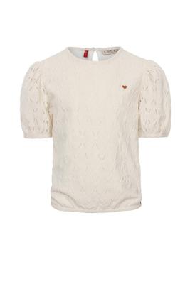 LOOXS Little Meisjes top - Ivoor wit