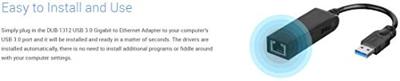 D-Link DUB-1312 Netwerkadapter 1 GBit/s USB-A 3.2 Gen 1, LAN (10/100/1000 MBit/s)