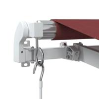 VidaXL Luifel handmatig uittrekbaar met led 350x250 cm bordeauxrood - thumbnail
