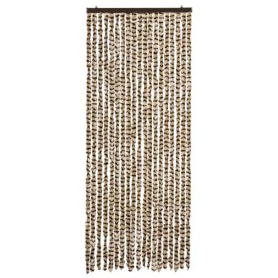 VidaXL Vliegengordijn 56x185 cm chenille beige en bruin