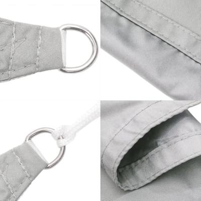 VidaXL Zonnezeil 3x4x4 m 100% polyester oxford lichtgrijs