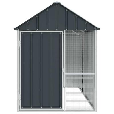 Vogelkooi Antraciet 215 x 112 x 141 cm Gegalvaniseerd staal