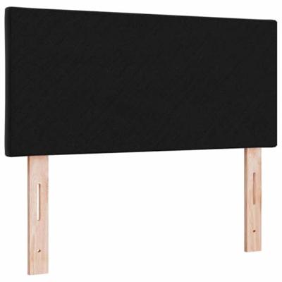 LED Hoofdbord met LED -striplichten Zwart 90 cm Fluweel