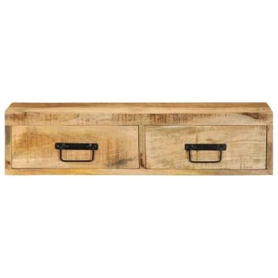 Tv-meubel wandmontage 80x30x19 cm massief ruw mangohout