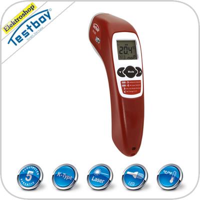 Testboy TV 325 Infrarood-thermometer Optiek 12:1 -60 - +500 °C Contactmeting