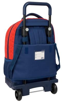 Schoolrugzak met Wielen Super Mario Trick Rood Donkerblauw 33 x 45 x 22 cm