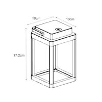 QAZQA Buiten tafellamp donkergrijs incl. LED oplaadbaar - Yara - thumbnail