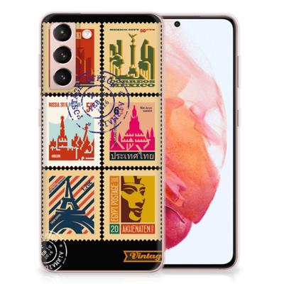 Samsung Galaxy S21 | Silliconen Back Cover | Postzegels