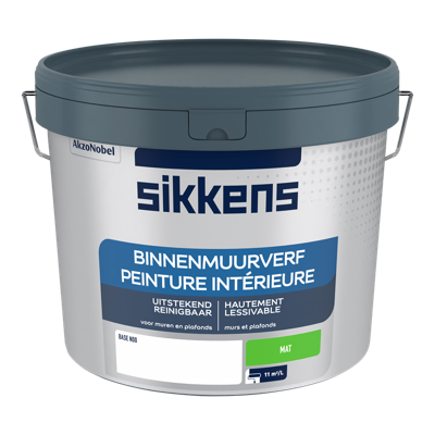 Sikkens Binnenmuurverf Mat | Peint Interieure | Kleur Wit N00 | 9,3L - 5324120
