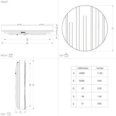 Eglo Moderne led plafonnière Ferentino Ø 28cm 900607
