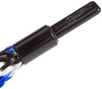 Halstertouw mustang karabijn haak royaalblauwzwartwit - thumbnail