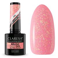 Claresa brush easy gel glitter peach 5ml - thumbnail
