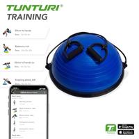 Tunturi Balanstrainer Bal | Met fitness elastieken | Blauw - thumbnail