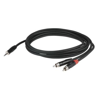 DAP FLX30 stereo 3.5 mm jack naar 2 x RCA 3 meter