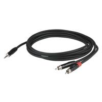 DAP FLX30 stereo 3.5 mm jack naar 2 x RCA 3 meter - thumbnail