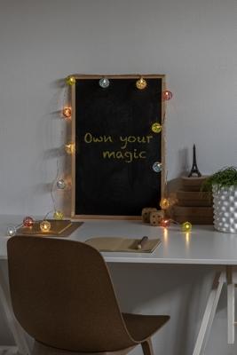 Konstsmide 3176-503 Motief lichtketting Kogel Binnen werkt op batterijen Aantal lampen 16 LED Warmwit Verlichte lengte: 2.25 m