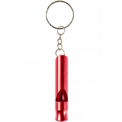 LG Imports sleutelhanger met fluitje aluminium 6 cm rood LG Imports sleutelhanger met fluitje aluminium 6 cm rood