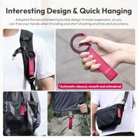 Ulanzi MA30 Mini Smartphone-statief Magnetisch Karabijn Rood - thumbnail