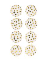 HEMA Bord Papier Groot Gold Dot 8 Stuks bij Jumbo - thumbnail