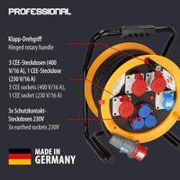 Brennenstuhl 1319110010 Kabelhaspel 40.00 m Zwart CEE-stekker 16 A 5-polig - thumbnail