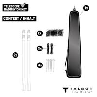 TALBOT TORRO Telescopisch badmintonnet - thumbnail