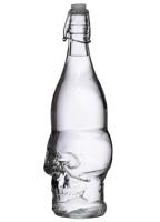 Schedelvormig Duurzame Glazen Waterfles 1000ml Koude Dranken - thumbnail